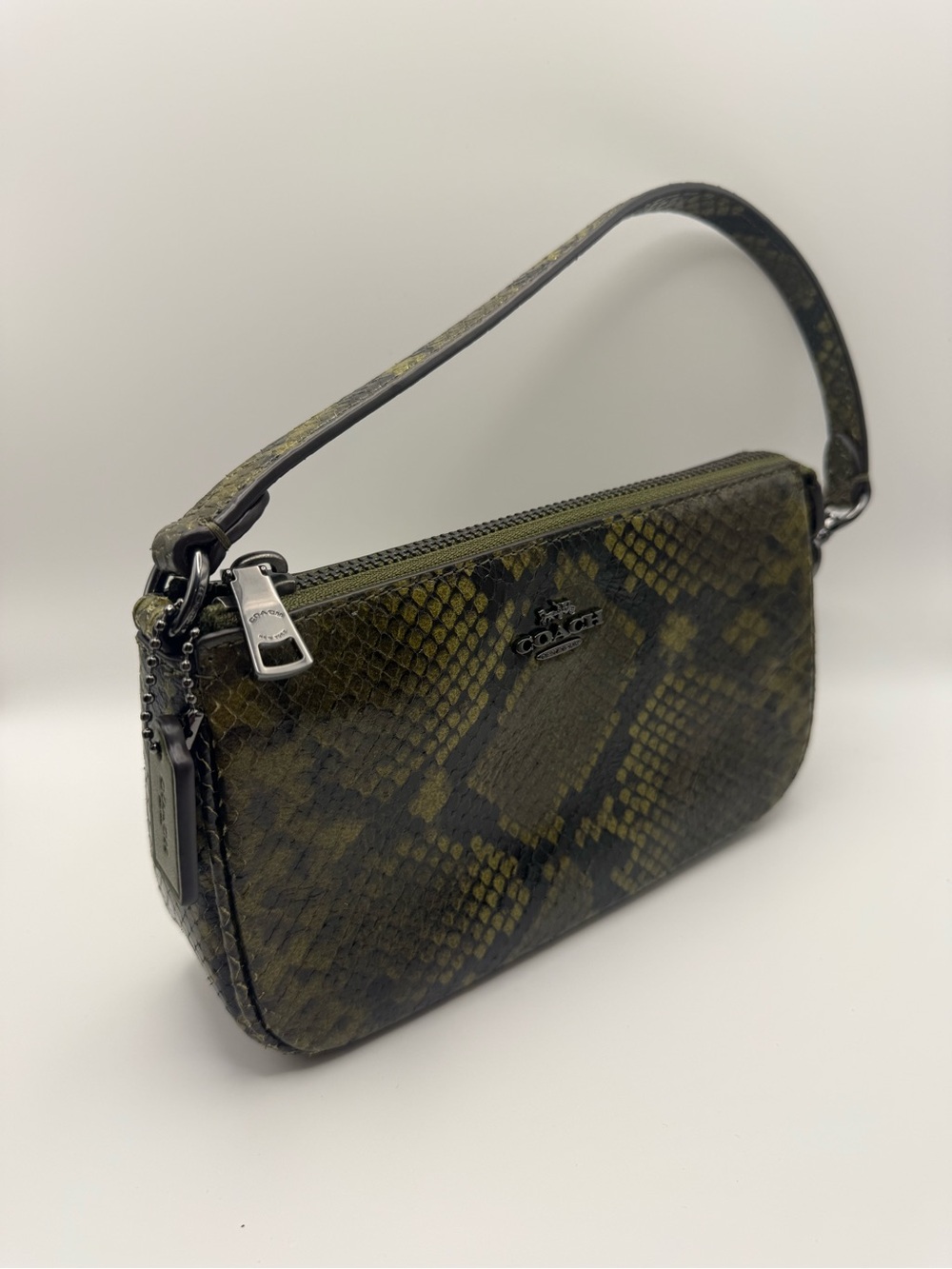Coach Olive Python Shoulder Bag - Picture 4 of 12